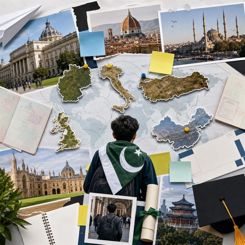 International scholarship destination collage